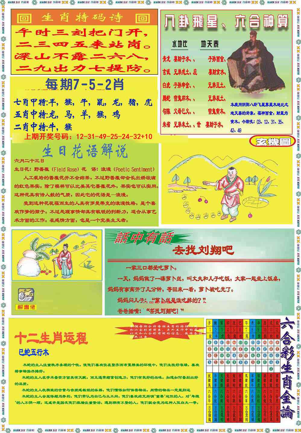 075期九龍马经B(推荐)[图]